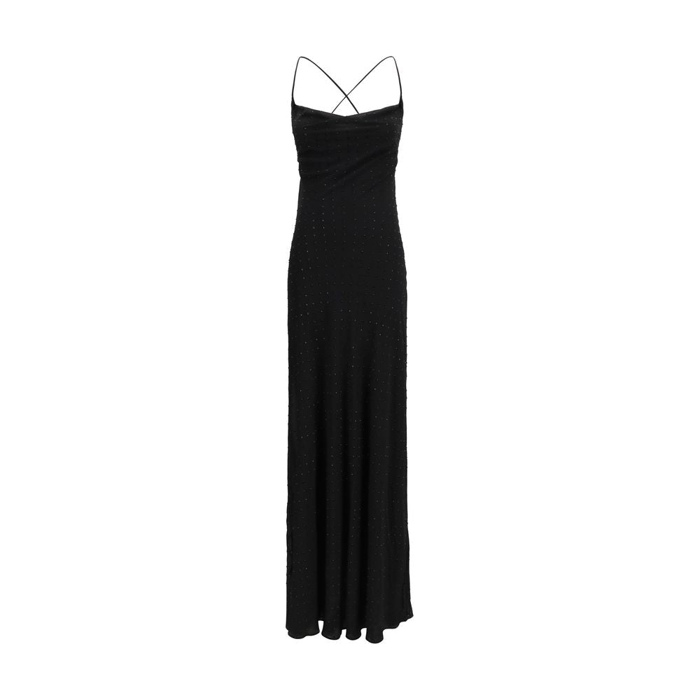 pinko dress black Pinko Open-back Midi Dress