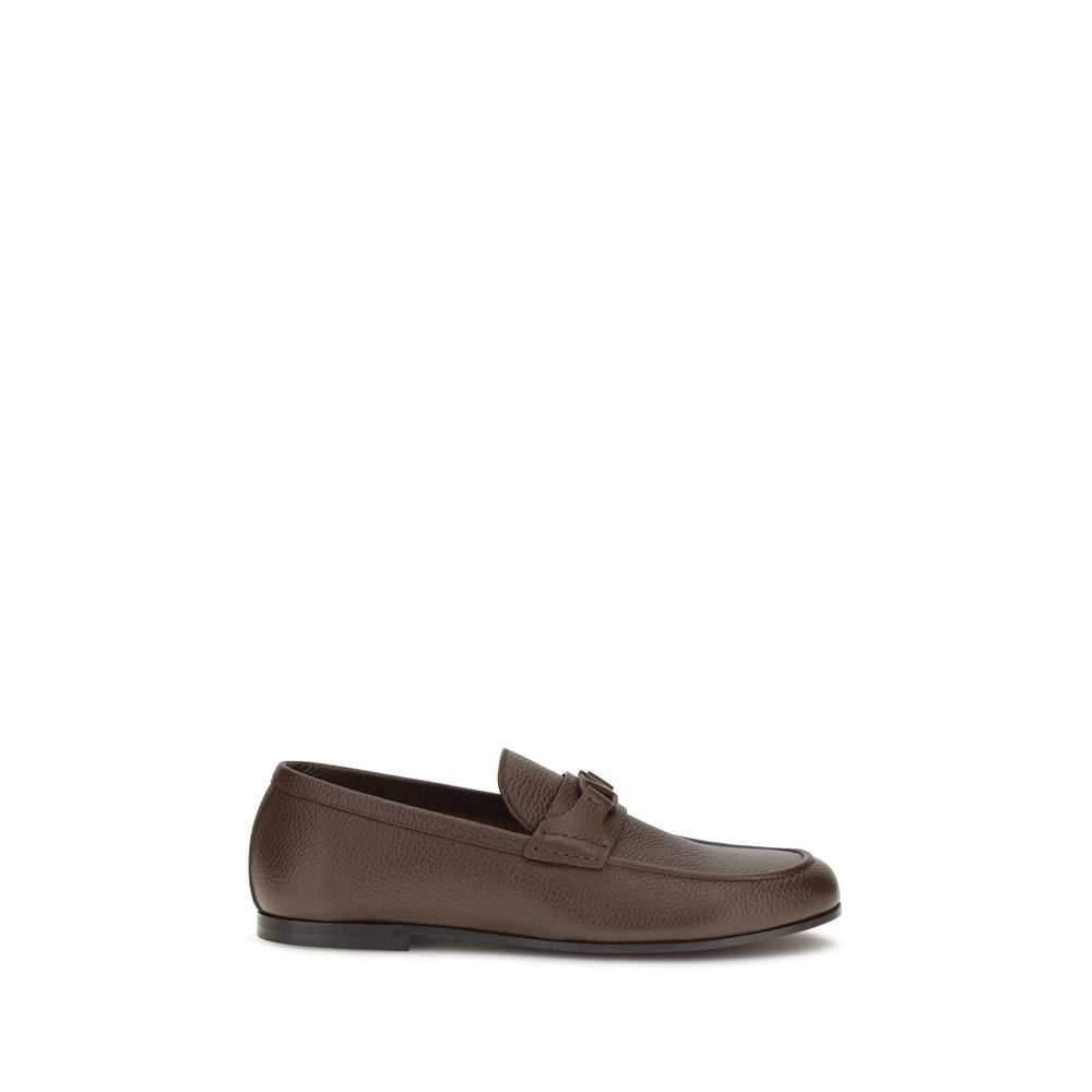 Valentino Garavani Brown Deer Slip-On Loafers – Visamoda display picture 1