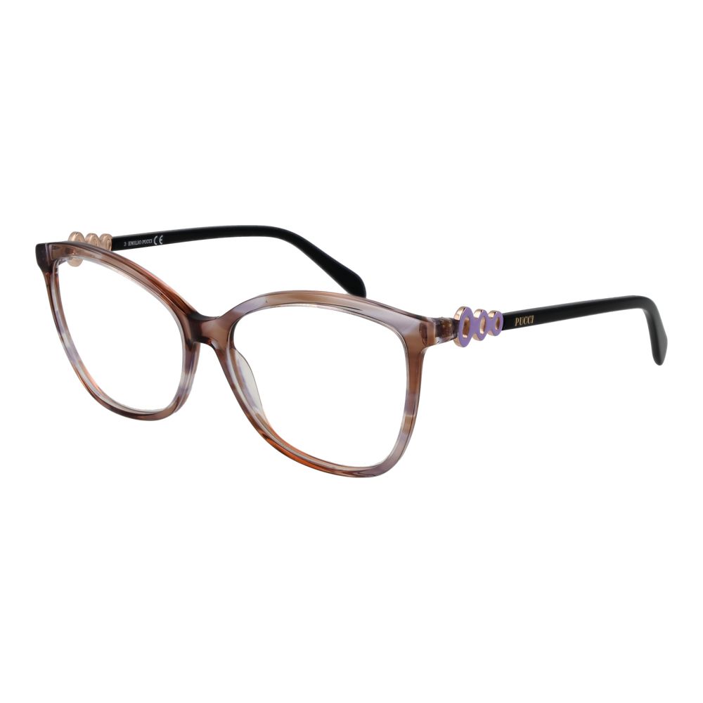 Emilio Pucci Brown Plastic Glasses Women\'s (Frames) Emilio Pucci Brown Plastic Glasses (Frames) – Visamoda main image 2