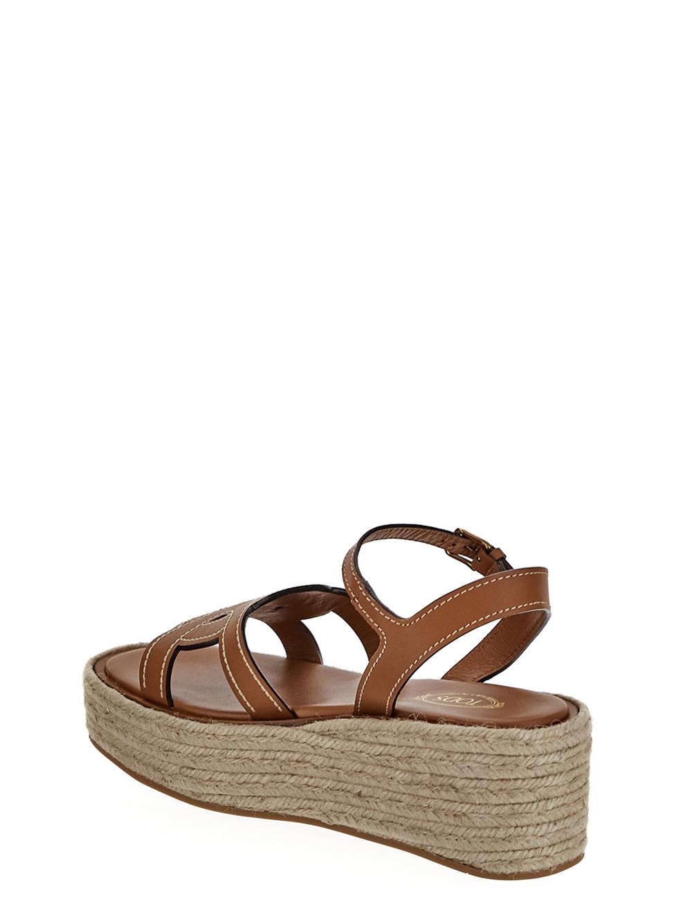 Tod'S Kate Wedge Sandals In Leather