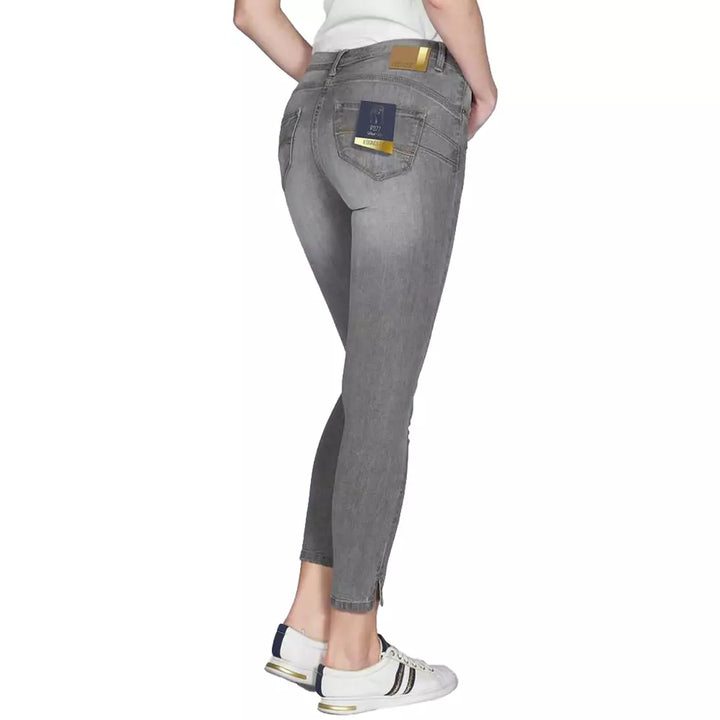 Yes Zee Chic Gray Push-Up Jeggings for Effortless Style