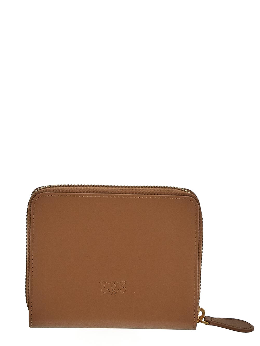 Pinko Square Zip-Around Leather Wallet
