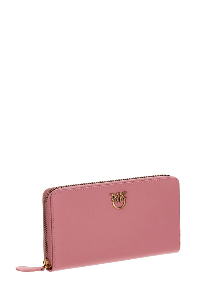 Pinko Zip-Around Leather Wallet