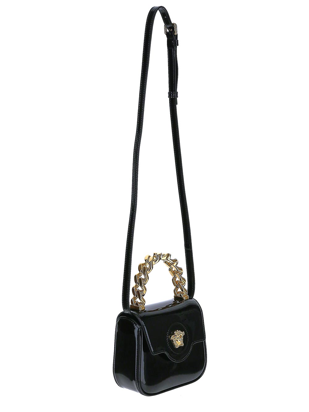 Versace La Medusa Patent Mini Bag