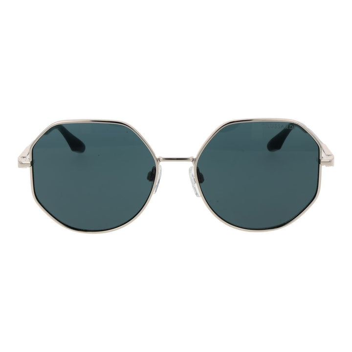 Trussardi Silver Metal Sunglasses