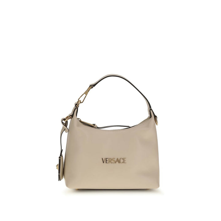 Versace Cream Calf Leather Bos Taurus Handbag
