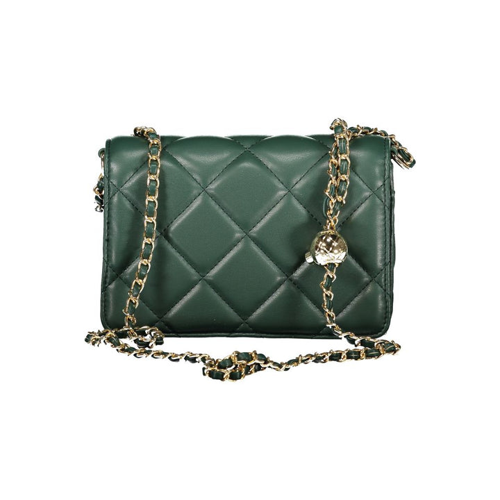 Mario Valentino Verde Polyurethane Woman Shoulder Bag