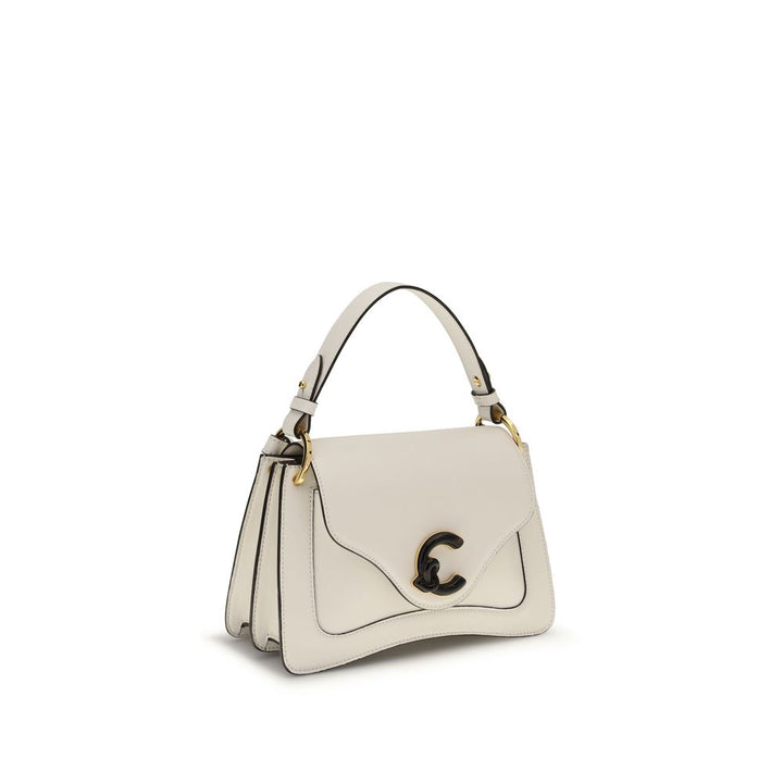 Coccinelle Cream Calf Leather Bos Taurus Shoulder Bag