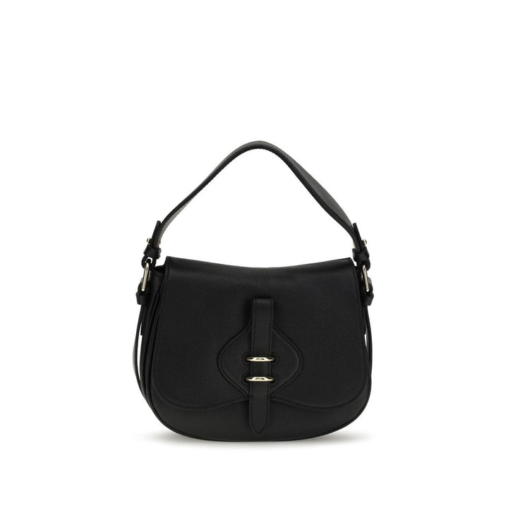 Coccinelle Black Calf Leather Bos Taurus Shoulder Bag