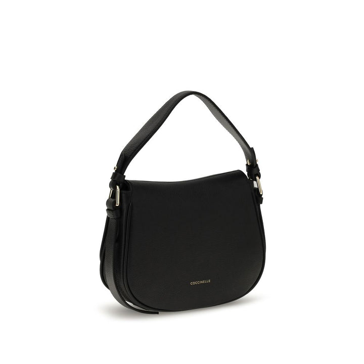Coccinelle Black Calf Leather Bos Taurus Shoulder Bag