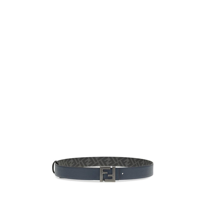 Fendi Blue Calf Leather Bos Taurus Regular Belt