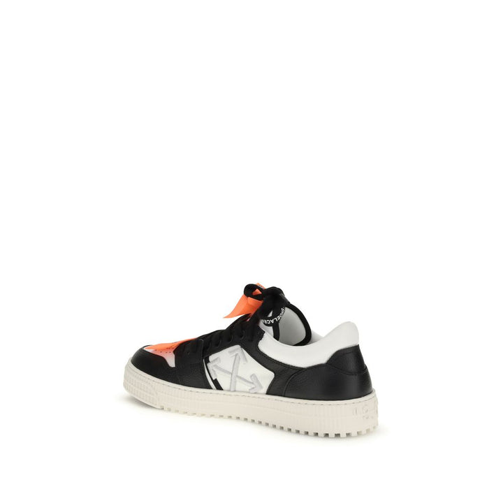 Off-White Multicolor Cotton Low Top Sneakers