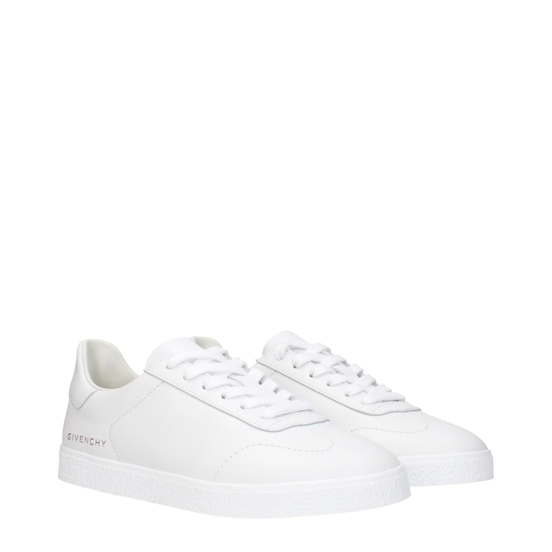 Givenchy White Leather Low Top Sneakers