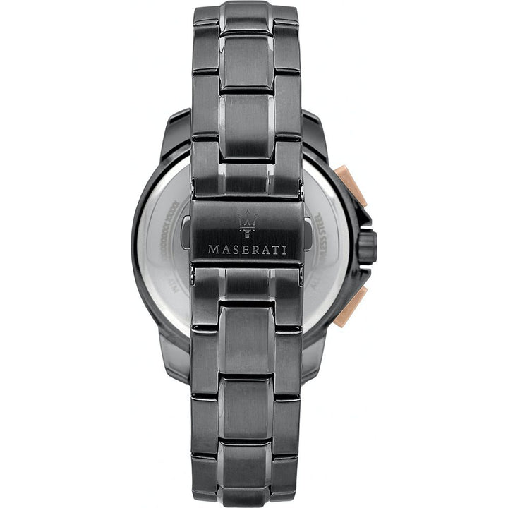 Maserati Black Stainless Steel Sport Watch