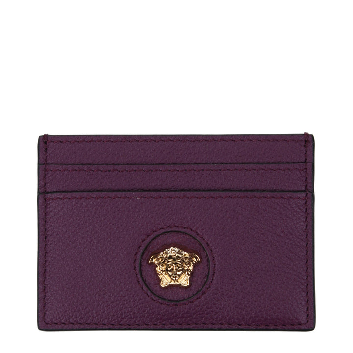 Versace Purple Leather Cardholder
