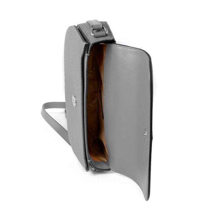 Michael Kors Gray Leather Crossbody Bag