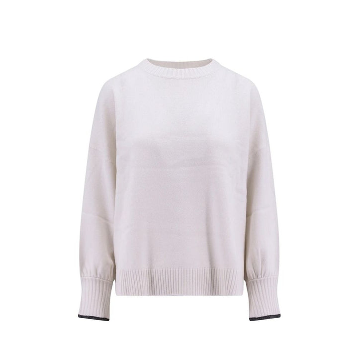 Brunello Cucinelli White Cashmere Cashmere Sweater