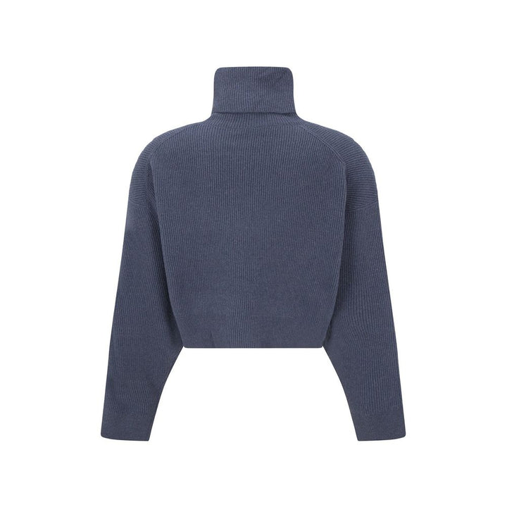 Brunello Cucinelli Blue Cashmere Turtleneck
