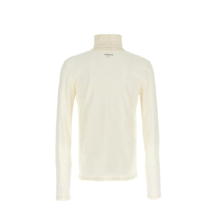 Jil Sander White Polyester Turtleneck