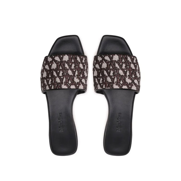 Max Mara Brown Polyamide Slides