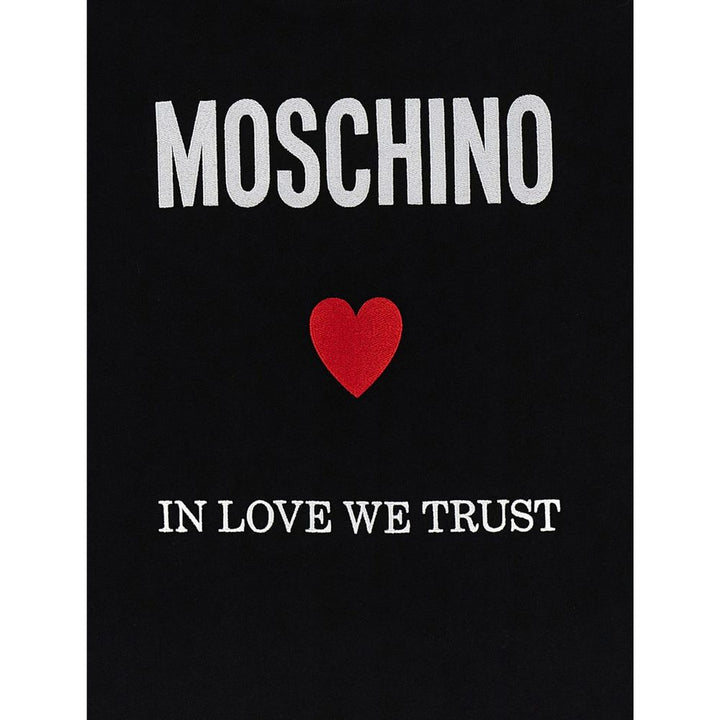 Moschino Couture Black Cotton T-Shirt