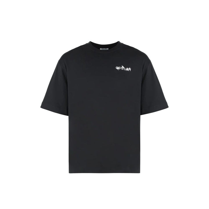 Off-White Black Cotton T-Shirt