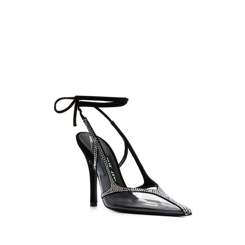 The Attico Black Pvc Platform Pumps