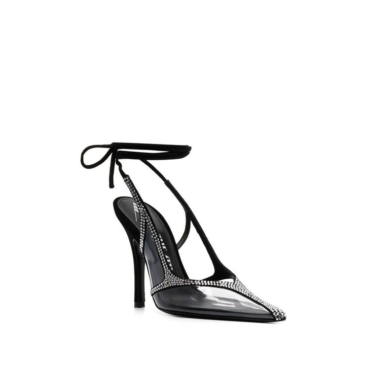 The Attico Black Pvc Platform Pumps