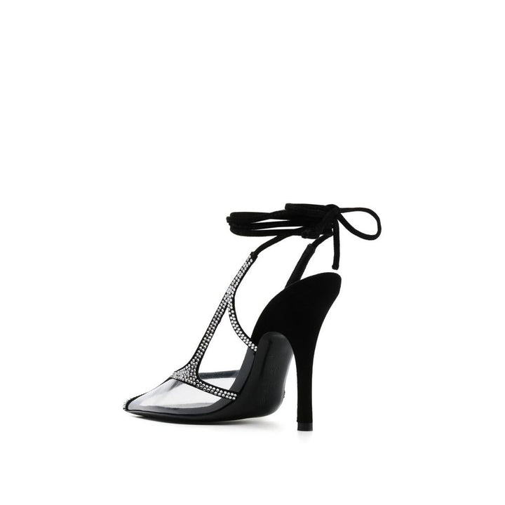 The Attico Black Pvc Platform Pumps