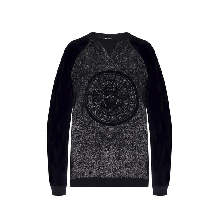 Balmain Black Elastane Sweatshirt
