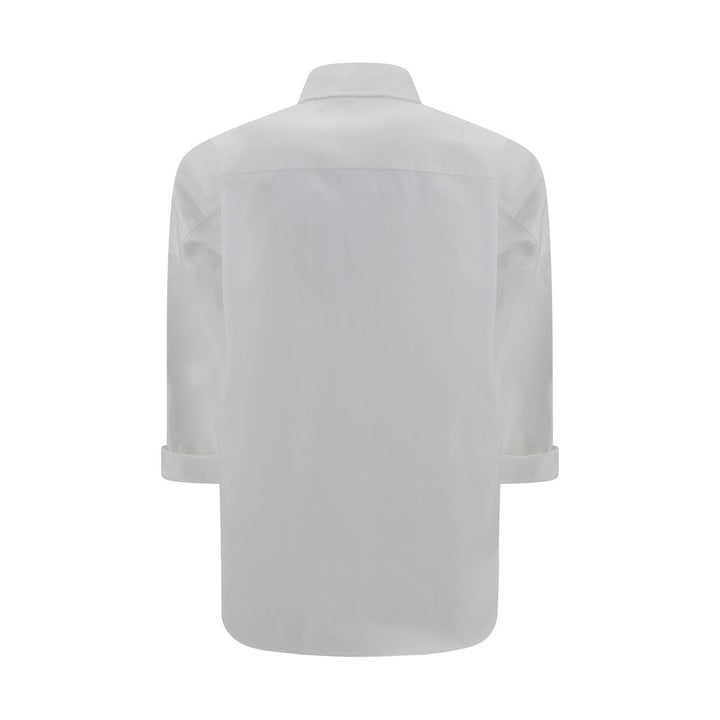 Brunello Cucinelli White Cotton Dress Shirt