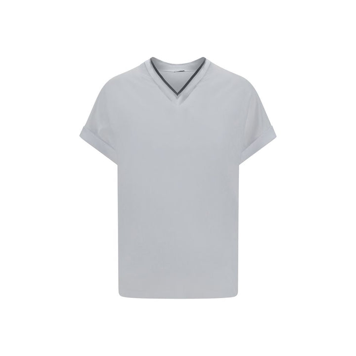 Brunello Cucinelli White Cotton T-Shirt