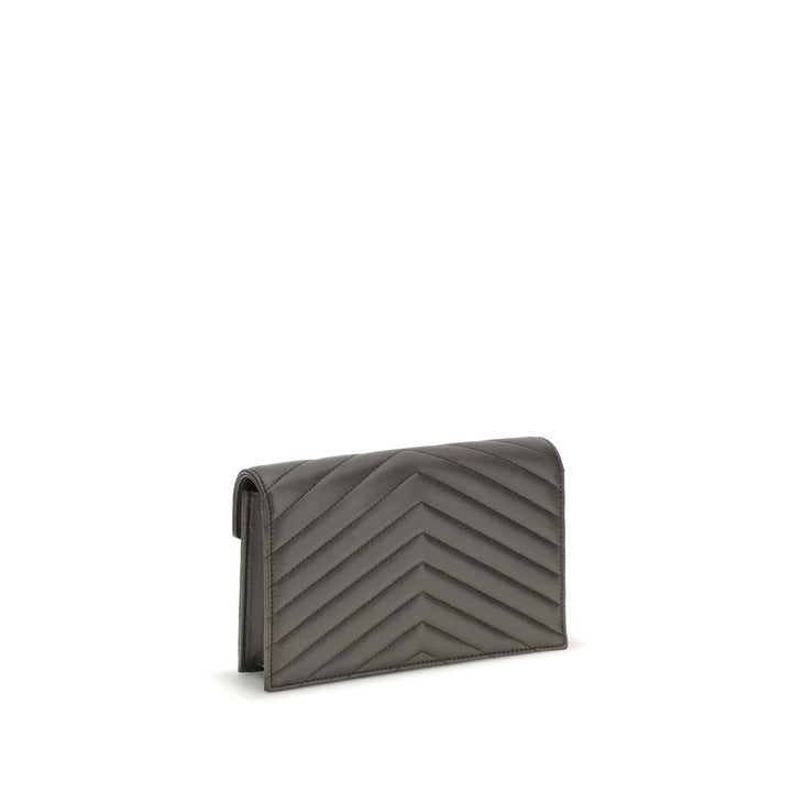 Saint Laurent Black Calf Leather Bos Taurus Wallet