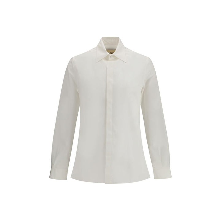 Valentino White Cotton Dress Shirt