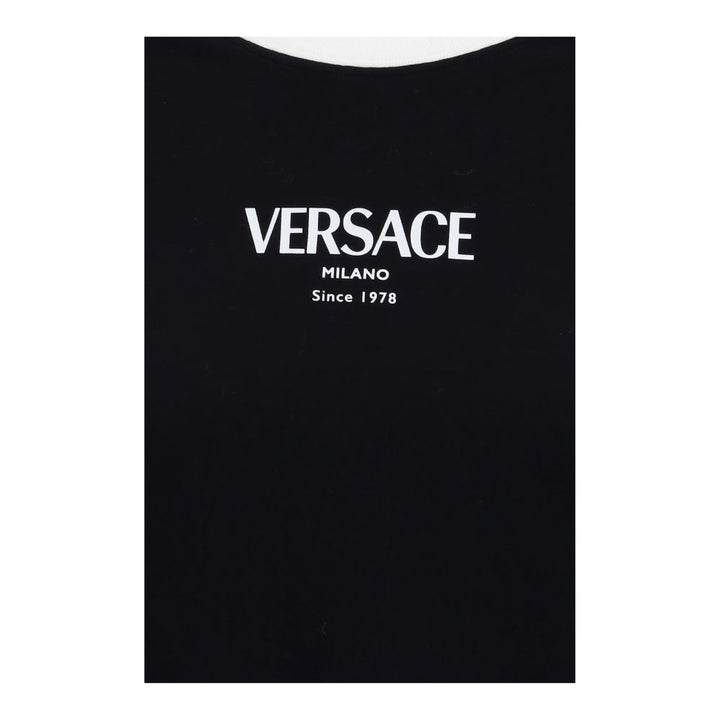 Versace Black Viscose T-Shirt