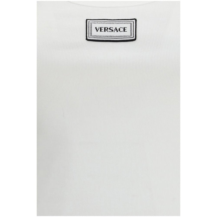 Versace White Cotton Top