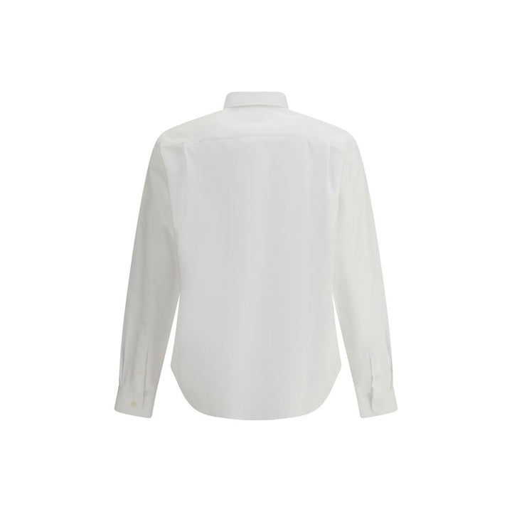 Prada White Fleece Wool Dress Shirt