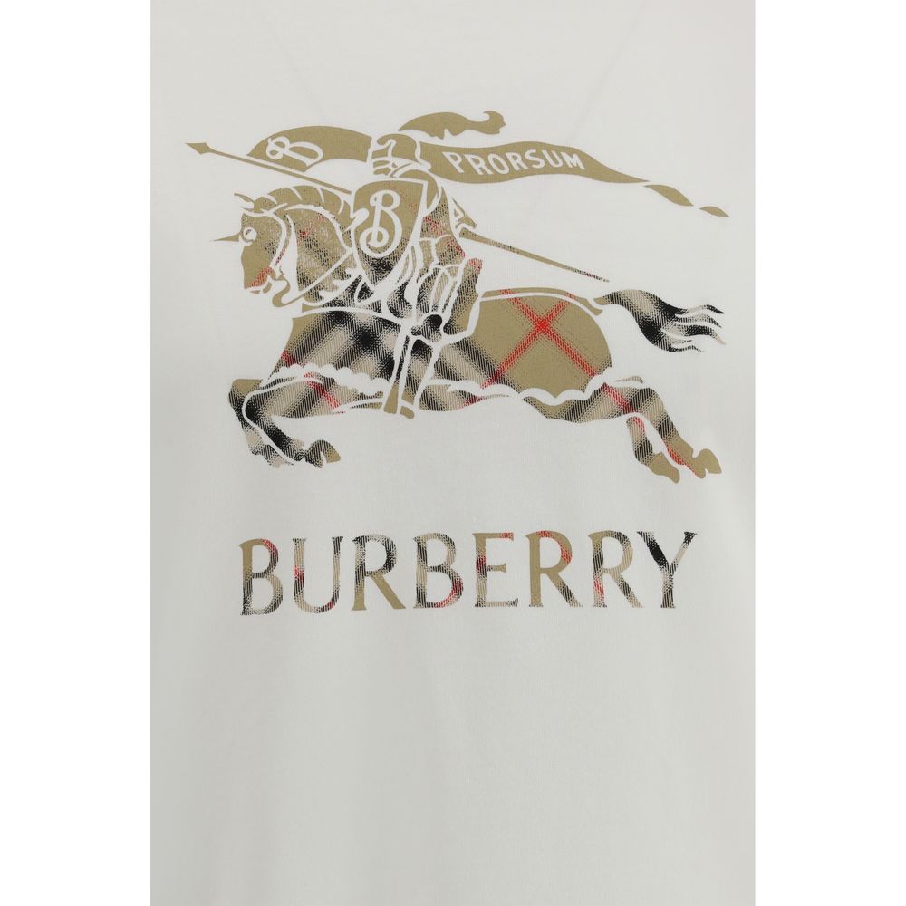 Burberry White Cotton T-Shirt