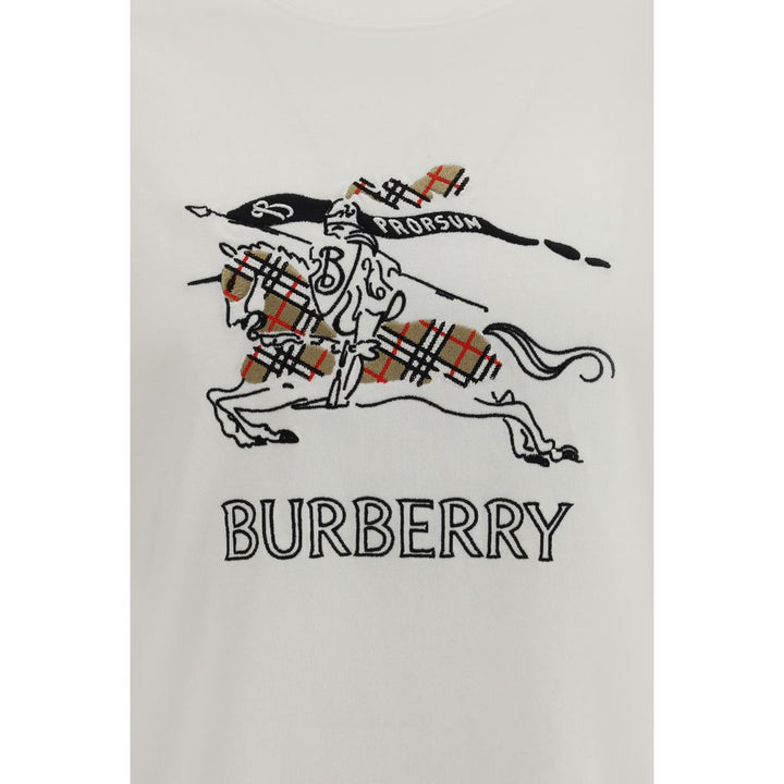Burberry Cream Cotton T-Shirt