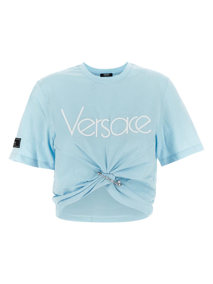 Versace 1978 Re-Edition Logo Crop T-Shirt
