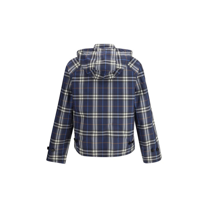 Burberry Blue Polyester Jackets And Coat