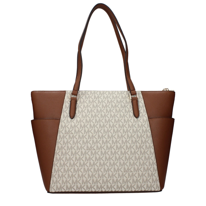 Michael Kors Beige Leather Shoulder Bag