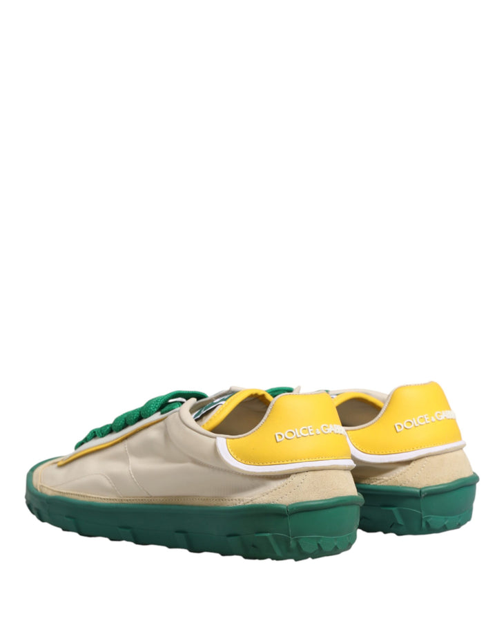 Dolce & Gabbana Multicolor Old Runner Lace Up Sneakers Shoes