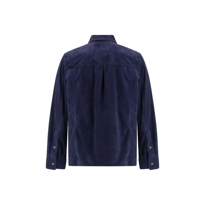 Brunello Cucinelli Blue Denim Shirt