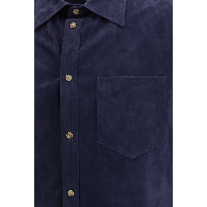 Brunello Cucinelli Blue Denim Shirt