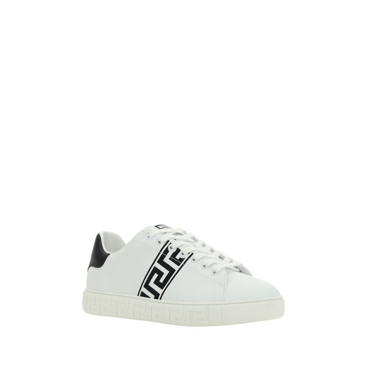 Versace White Rubber Low Top Sneakers