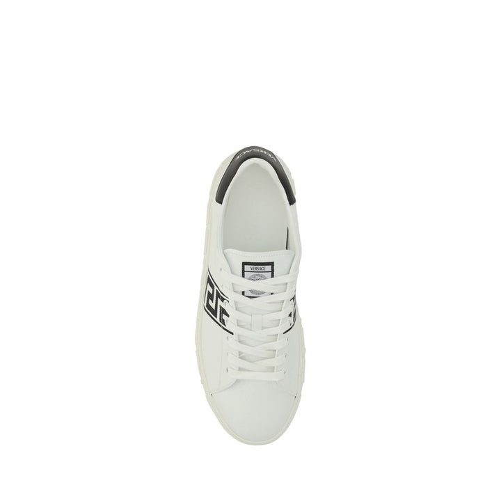 Versace White Rubber Low Top Sneakers
