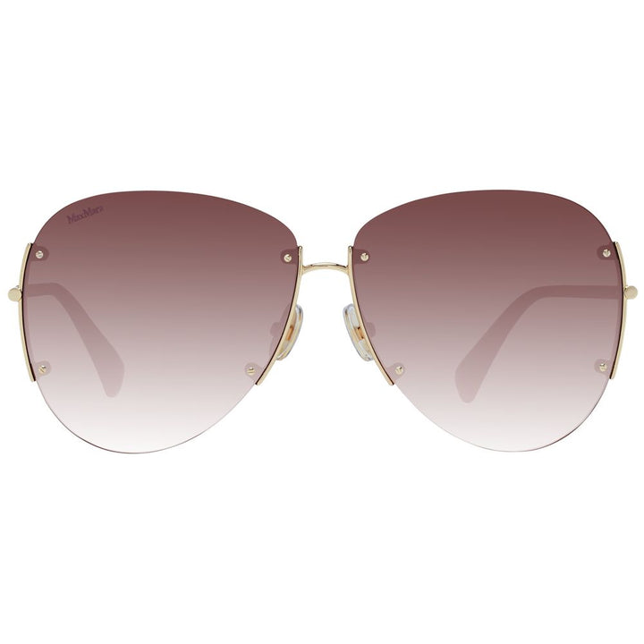 Max Mara Gold Metal Sunglasses