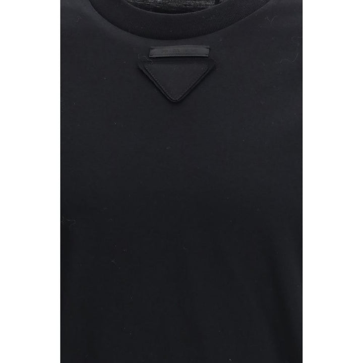 Prada Black Cotton T-Shirt