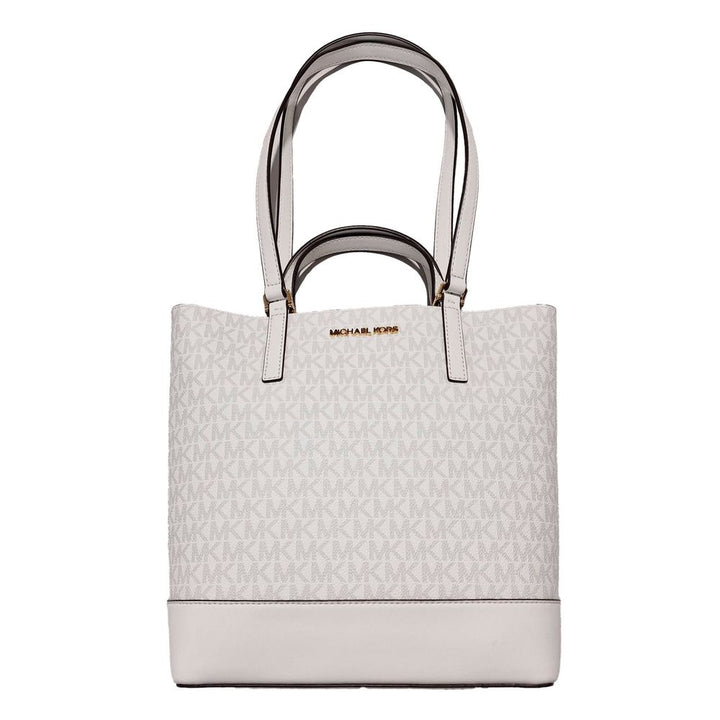 Michael Kors White Leather Tote Bag